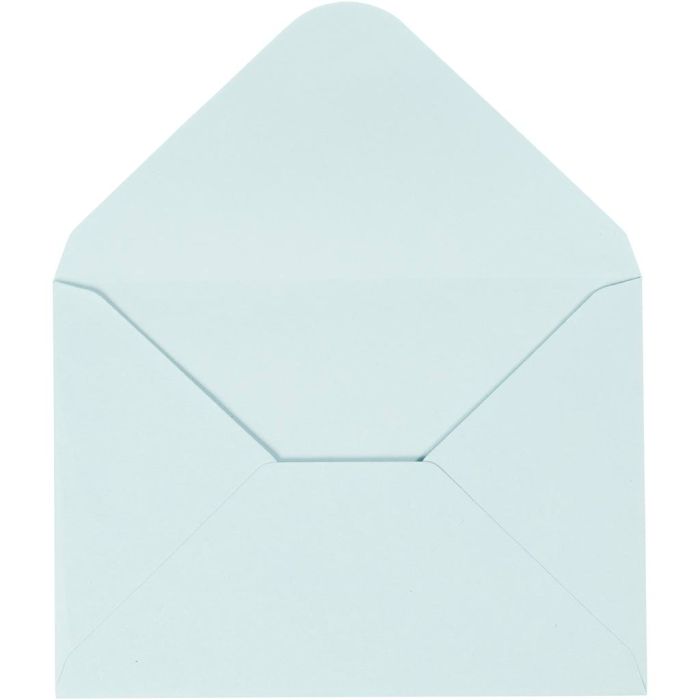 Envelop, afmeting envelop 11,5x16 cm, 110 gr, lichtblauw, 10 stuk/ 1 doos
