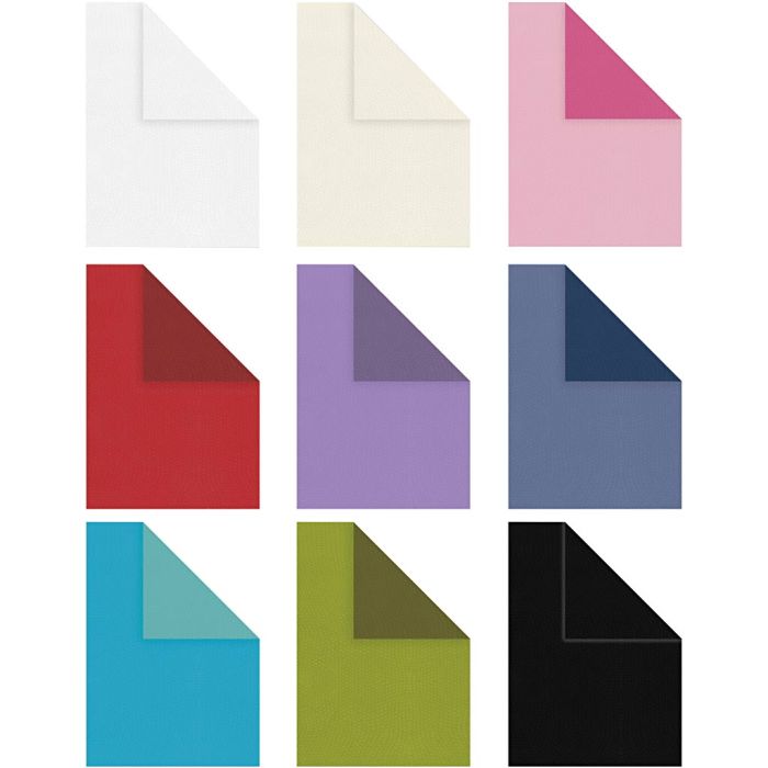 Structuurpapier, A4, vel 210x297 mm, Inhoud kan variëren , 100 gr, diverse kleuren, 30x20 vel/ 1 doos