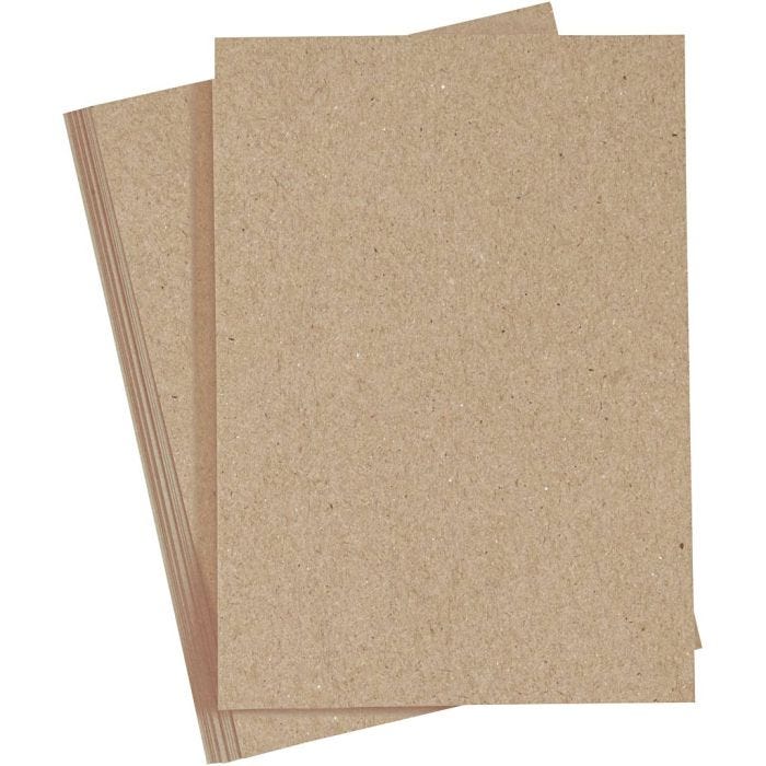 Karton, A4, vel 210x297 mm, 220 gr, naturel, 10 stuk/ 1 doos