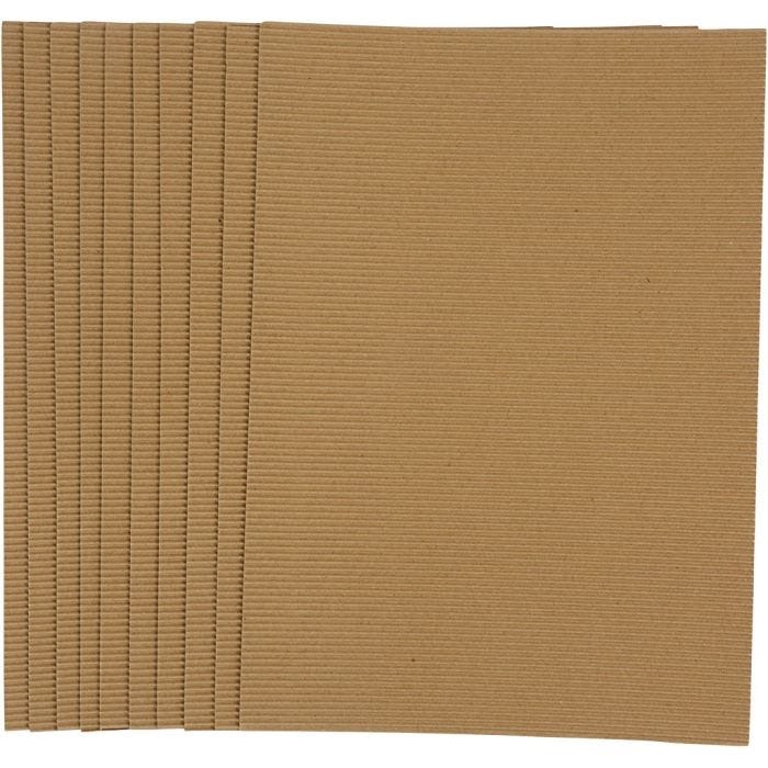 Ribbelkarton, vel 25x35 cm, 120 gr, 10 vel/ 1 doos