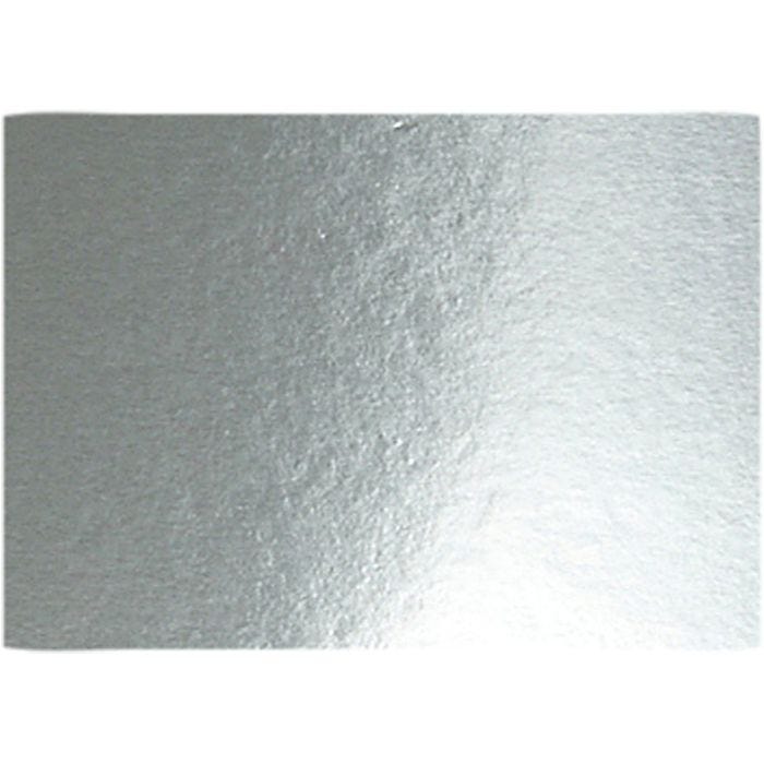 Metallic Foliekarton, A4, vel 210x297 mm, 280 gr, zilver, 10 vel/ 1 doos