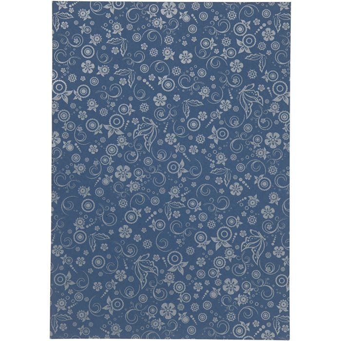 Papier, A4, vel 210x297 mm, 80 gr, blauw, 20 vel/ 1 doos