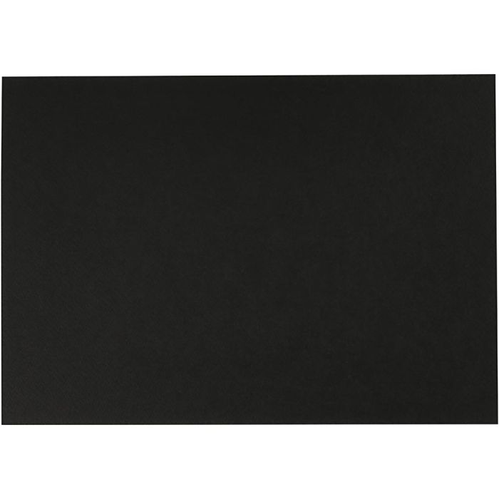 Aquarelpapier, A4, vel 210x297 mm, 230 gr, zwart, 10 vel/ 1 doos