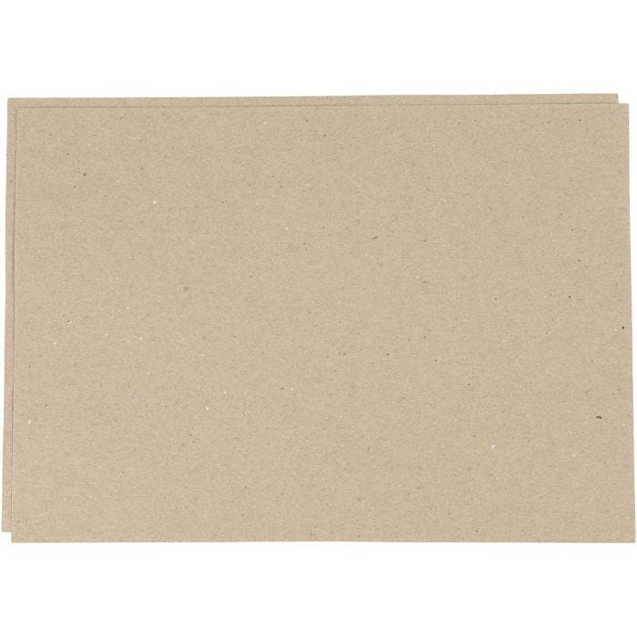 Kraft-papier, A2, vel 420x594 mm, 135 gr, grijs bruin, 500vel/ 1 doos