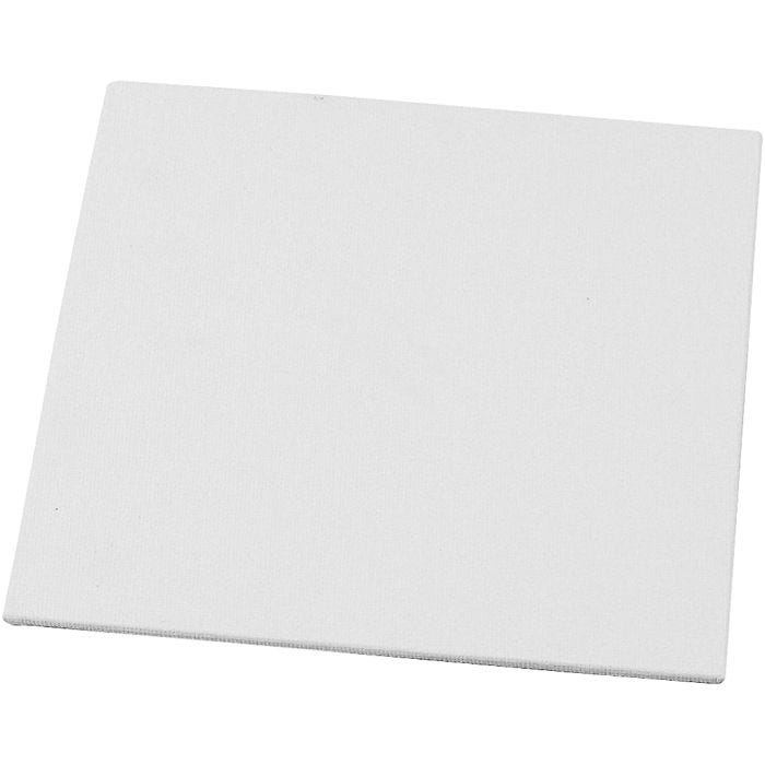 Canvas Paneel, afm 15x15 cm, dikte 3 mm, 280 gr, wit, 1 stuk