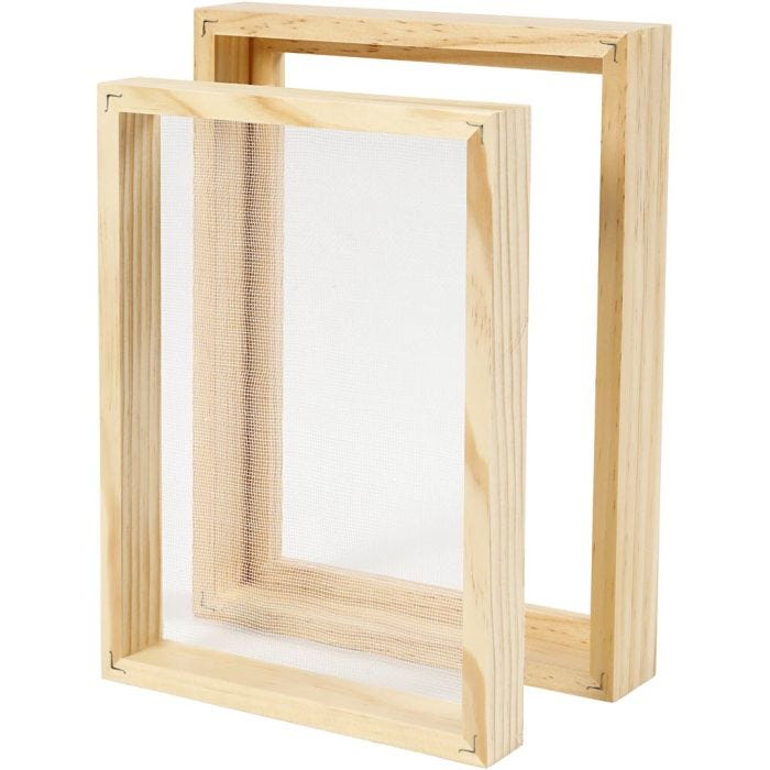 Papiermal met dubbel frame, A5, afm 25x19x3cm, 1 stuk