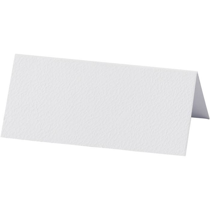 Naamkaarten, afm 9x4 cm, 220 gr, wit, 20 stuk/ 1 doos