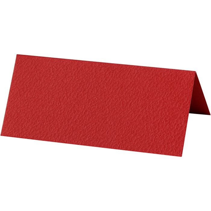 Naamkaarten, afm 9x4 cm, 220 gr, rood, 20 stuk/ 1 doos