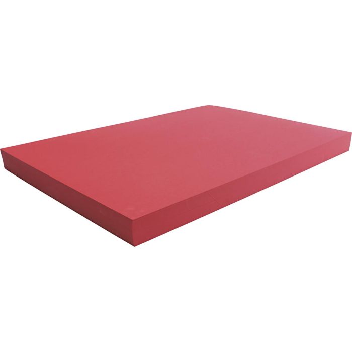 Gekleurd Karton, vel 50x70 cm, 270 gr, rood, 10 vel/ 1 doos