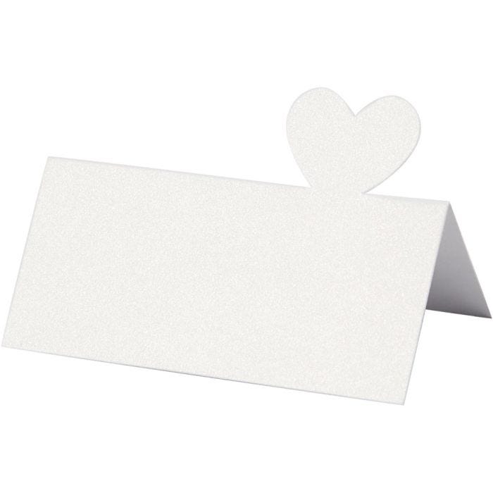 Naamkaarten, afm 8x8,5 cm, 120 gr, wit, 20 stuk/ 1 doos