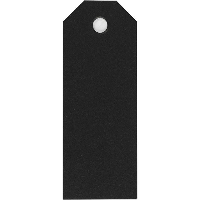 Manilla-labels, afm 3x8 cm, 220 gr, zwart, 20 stuk/ 1 doos