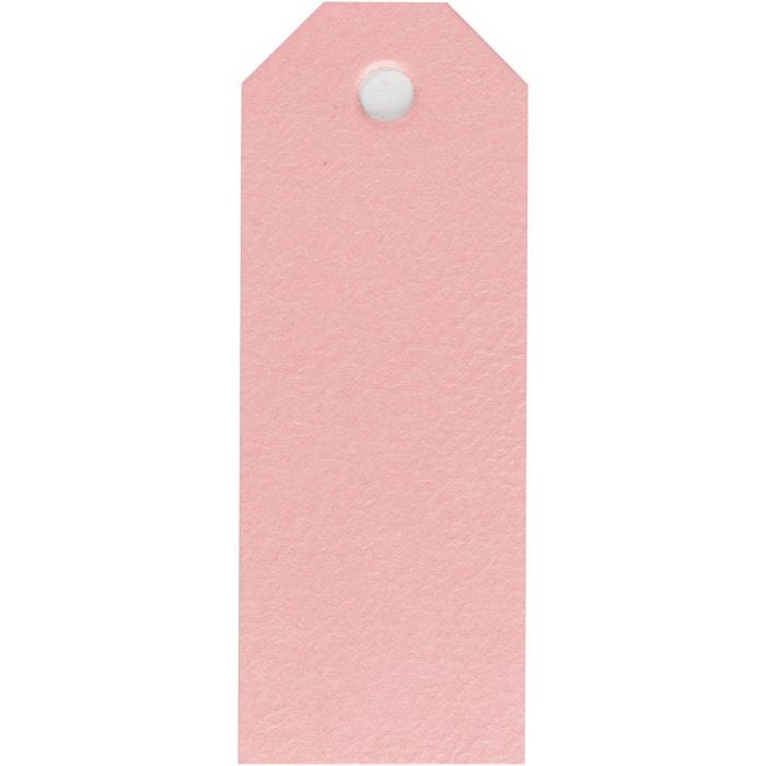 Manilla-labels, afm 3x8 cm, 220 gr, lichtrood, 20 stuk/ 1 doos