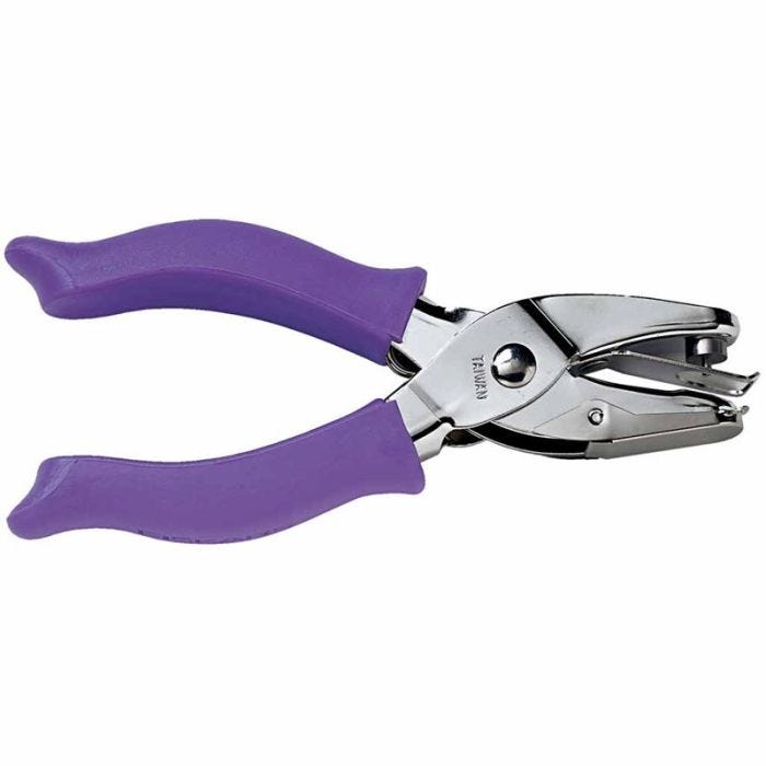 Handpons, Kleine cirkel, gatgrootte 1,5 mm, 1 stuk