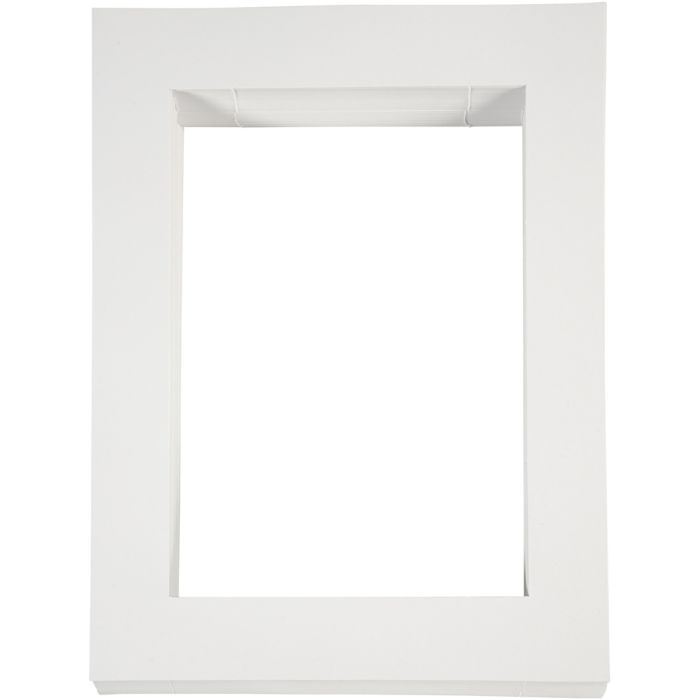 Passepartout lijsten, A4, afm 28,5x37 cm, 500 gr, wit, 100stuk/ 1 doos