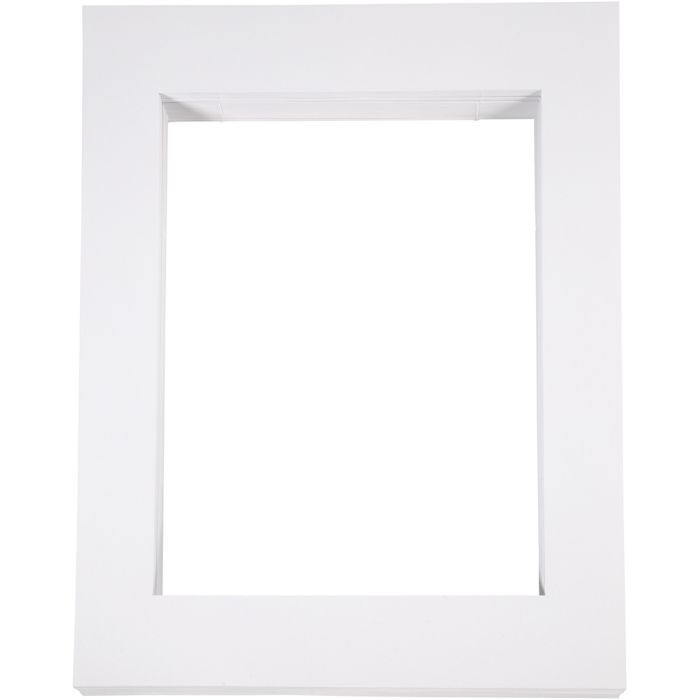 Passepartout lijsten, A3, afm 40x50 cm, 500 gr, wit, 100stuk/ 1 doos