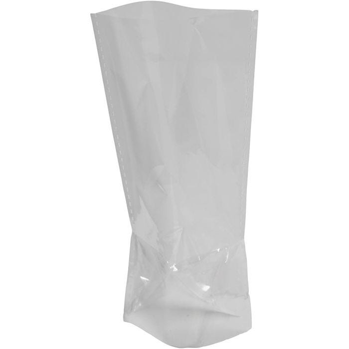 Cellofaan zak, H: 16 cm, afm 6,5x4,5 cm, 200 stuk/ 1 doos