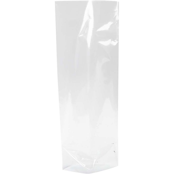 Cellofaan zak, H: 22,5 cm, afm 9x6,5 cm, 200 stuk/ 1 doos