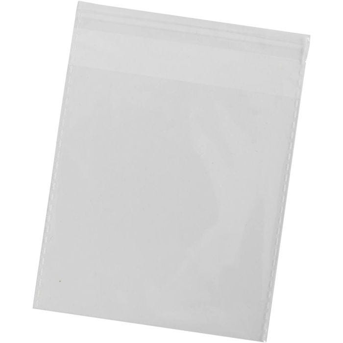 Cellofaan Zakjes, H: 11,3 cm, B: 11 cm, dikte 25 my, 200 stuk/ 1 doos