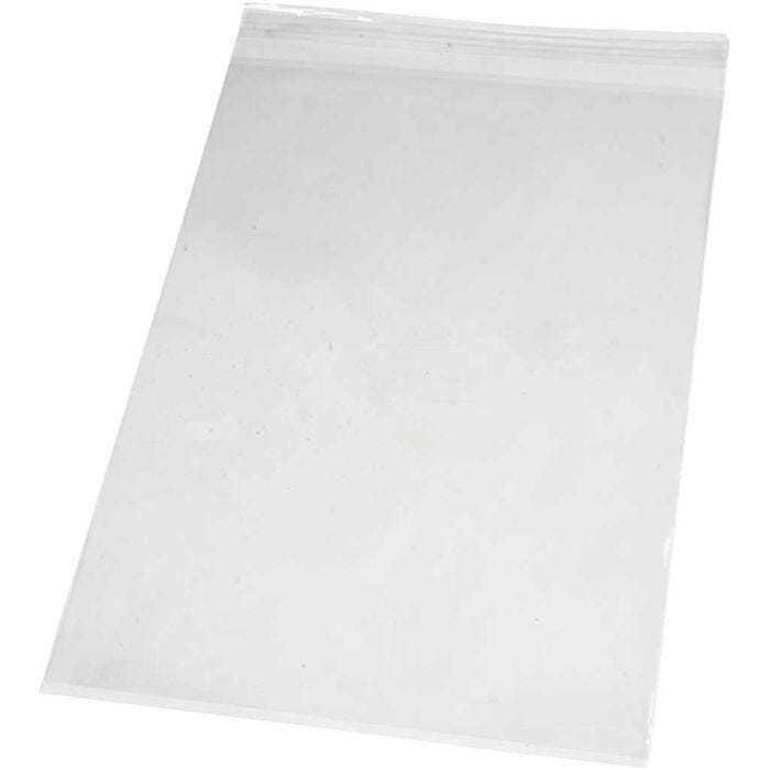 Cellofaan Zakjes, H: 31,2 cm, B: 22,5 cm, dikte 25 my, 20 stuk/ 1 doos