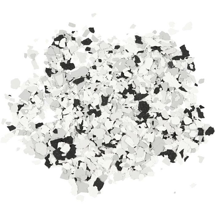Terrazzo vlokken, zwart, 90gr/ 1 Doosje