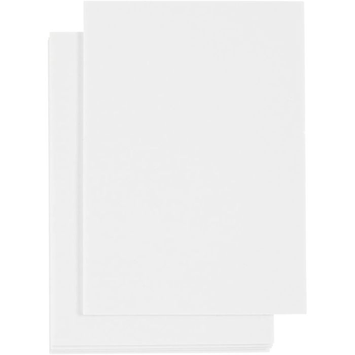 3D foam pads, A6, vel 105x148 mm, dikte 2 mm, wit, 5 vel/ 1 doos