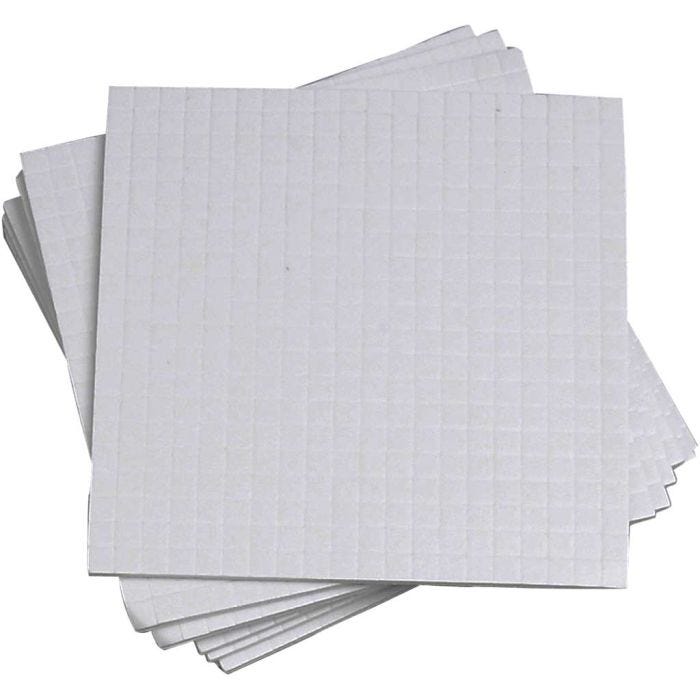 3D foam pads, afm 5x5 mm, dikte 1 mm, 10x400stuk/ 1 doos
