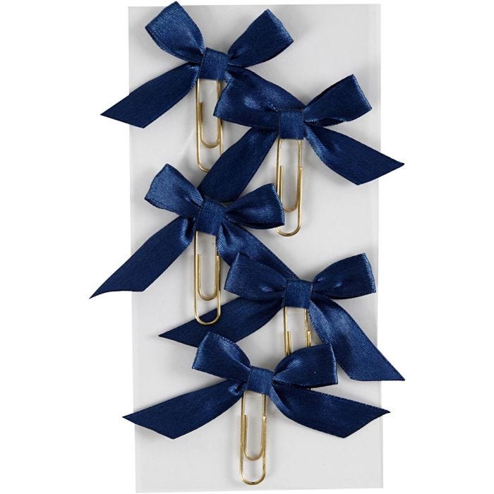 Paperclips, afm 40x70 mm, blauw, 5 stuk/ 1 doos