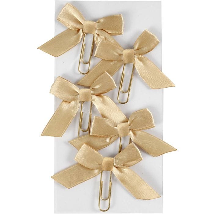 Paperclips, afm 40x70 mm, goud, 5 stuk/ 1 doos
