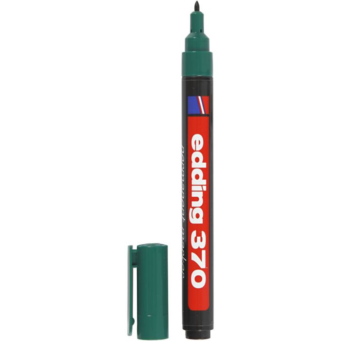 Edding 370 Stift, lijndikte 1 mm, groen, 1 stuk