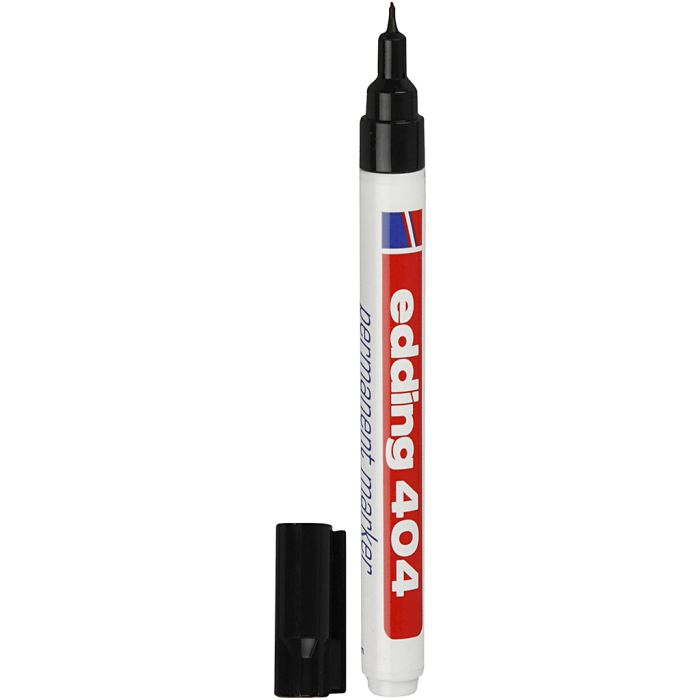 Edding 404 Marker, lijndikte 0,75 mm, zwart, 1 stuk