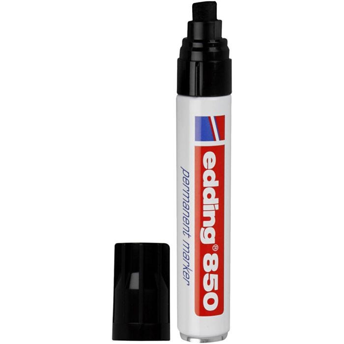 Marker, Edding 850, lijndikte 5-15 mm, zwart, 1 stuk