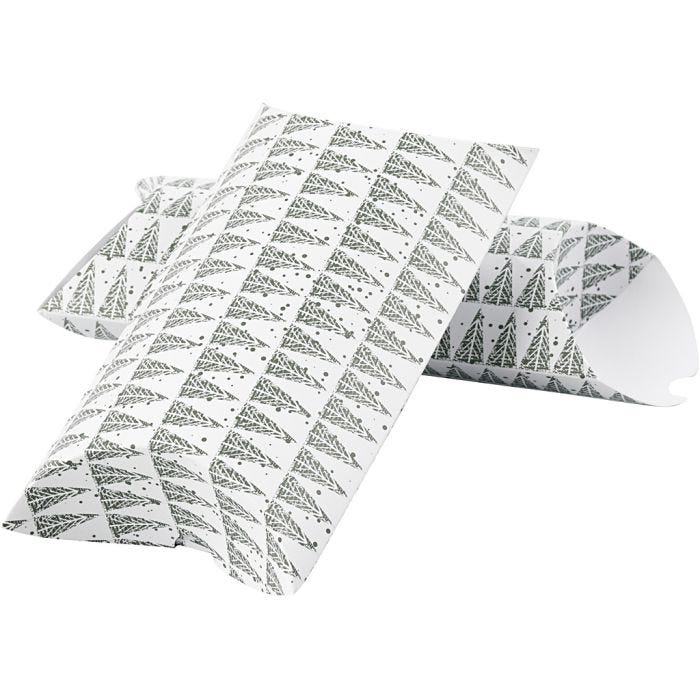 Cadeaudoosje, denneboom, afm 18x15x6 cm, 300 gr, groen, 3stuk/ 1 doos