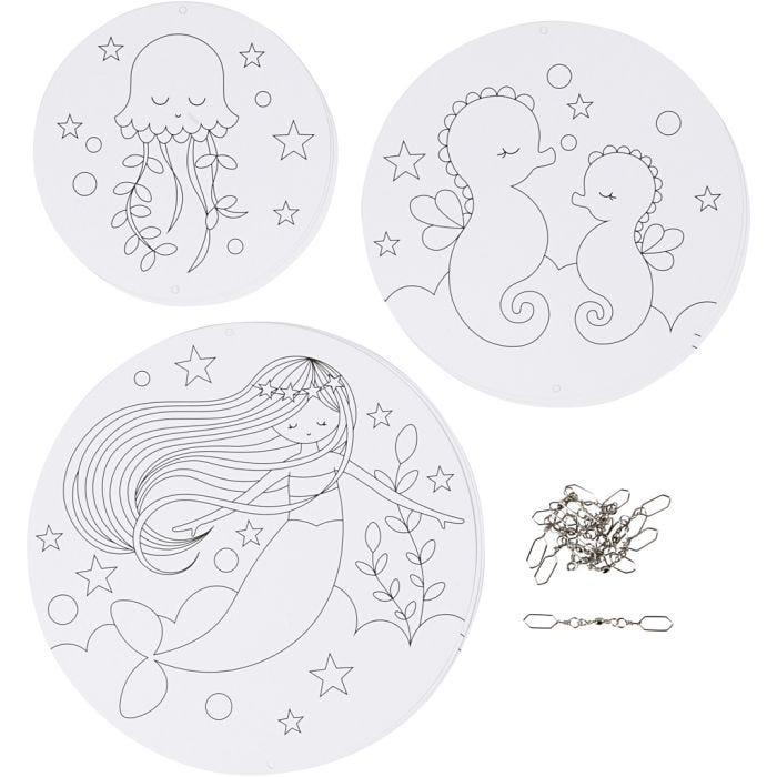 Mobielen met motief, d 12+15+18 cm, 300 gr, 3 set/ 1 doos