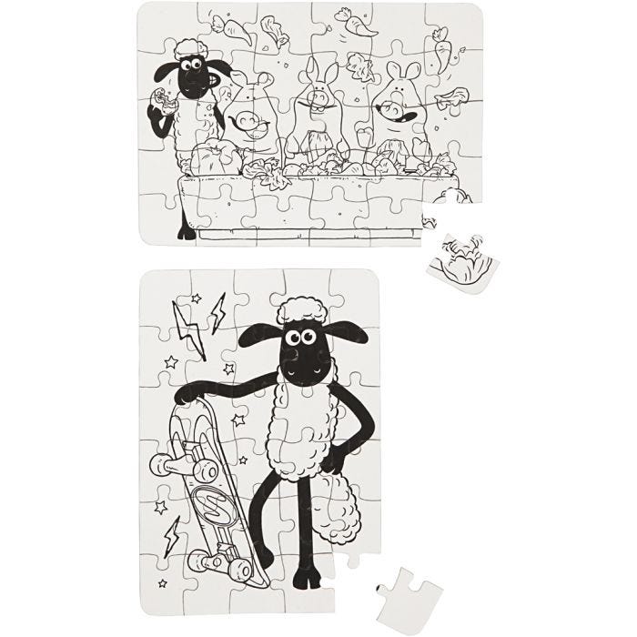 Puzzel, afm 13x18,3 cm, 2stuk/ 1 doos