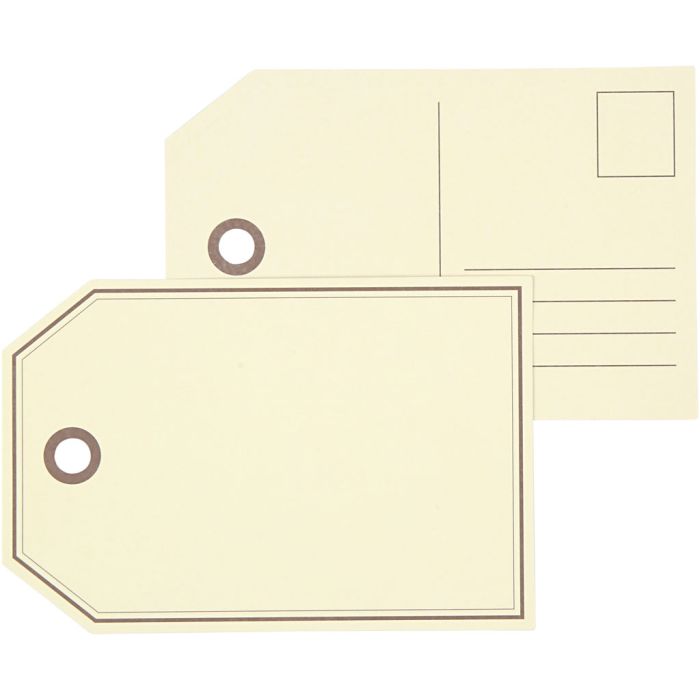Cadeaulabels, afm 15x10 cm, 300 gr, 10stuk/ 1 doos