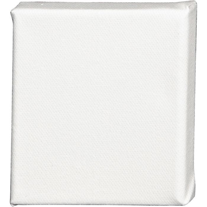 Canvas, D: 1.6 cm, afm 10x10 cm, 360 gr, wit, 1 stuk