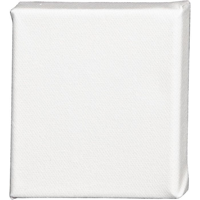 Canvas, D: 1.6 cm, afm 10x10 cm, 360 gr, wit, 10stuk/ 1 doos
