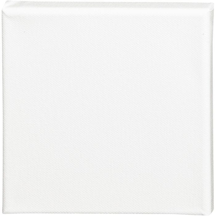 Canvas, D: 1.6 cm, afm 15x15 cm, 360 gr, wit, 1 stuk