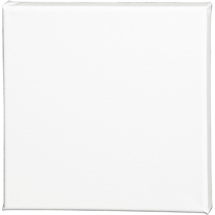 Canvas, D: 1.6 cm, afm 20x20 cm, 360 gr, wit, 1 stuk