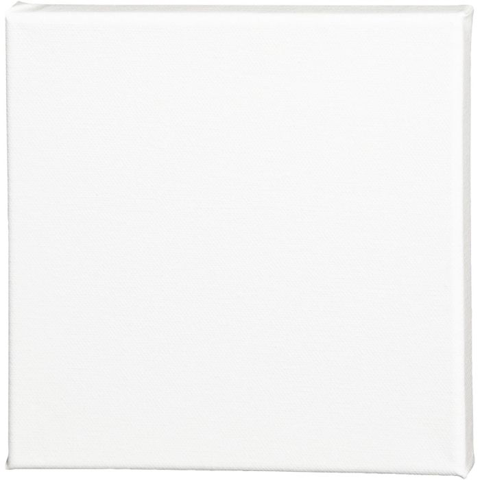 Canvas, D: 1.6 cm, afm 20x20 cm, 360 gr, wit, 10stuk/ 1 doos