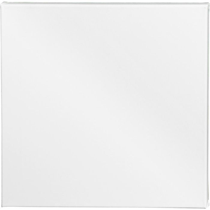 Canvas, D: 1.6 cm, afm 40x40 cm, 360 gr, wit, 10stuk/ 1 doos