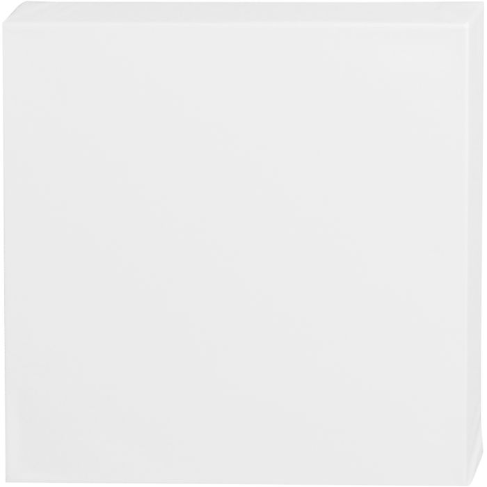 Canvas, D: 3,7 cm, afm 30x30 cm, 360 gr, wit, 1 stuk