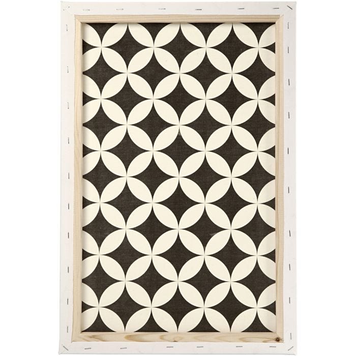 Canvas, D: 1,7 cm, afm 40x60 cm, 360 gr, wit, 1 stuk