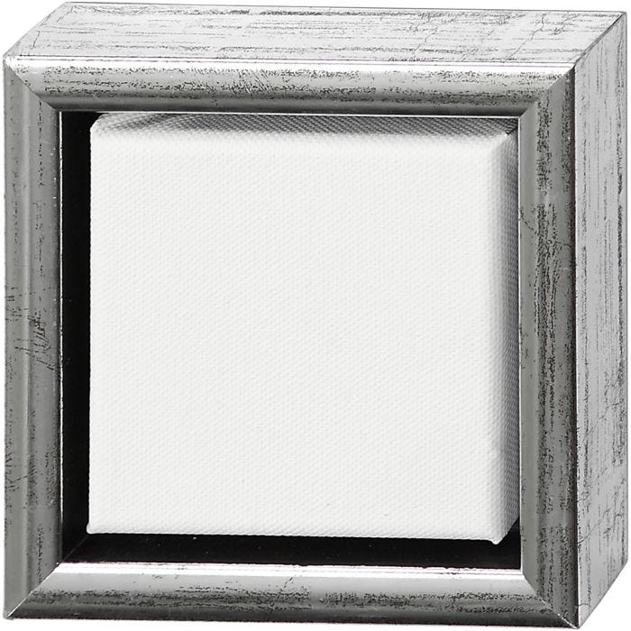Canvas met lijst, afm 10x10 cm, 360 gr, diverse kleuren, 1 stuk