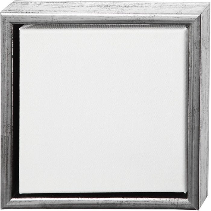 Canvas met lijst, afm 20x20 cm, 360 gr, wit, 6stuk/ 1 doos