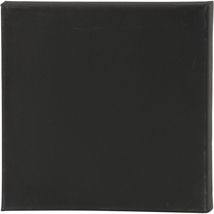 Canvas, D: 1,6 cm, afm 30x30 cm, 360 gr, zwart, wit, 10stuk/ 1 doos