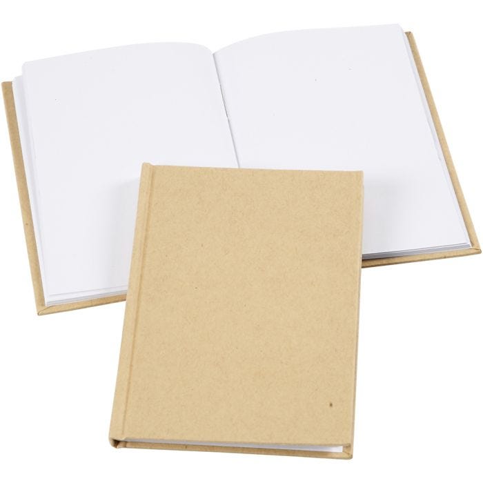 Notitieboek, A6, dikte 8 mm, 80 gr, bruin, 1 stuk