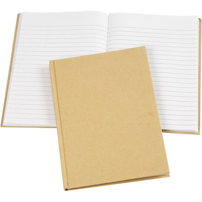 Notitieboek, A5, 60 gr, bruin, 1 stuk