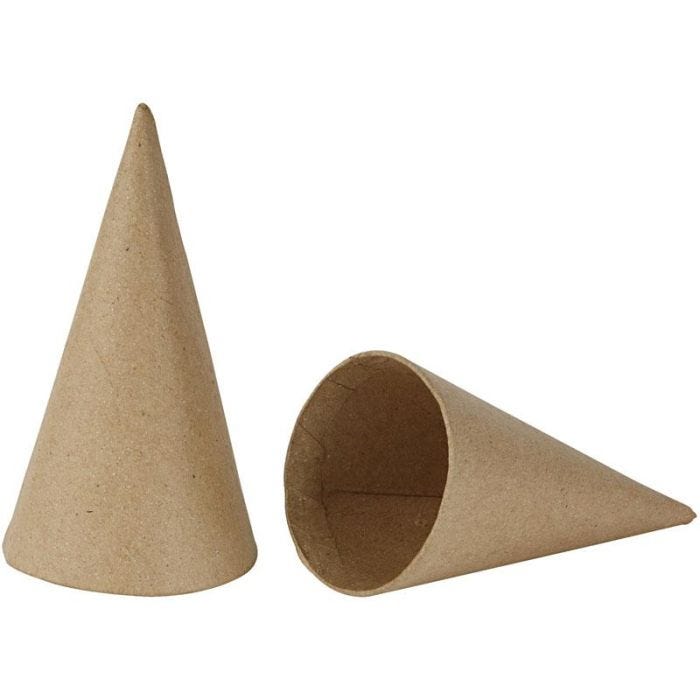 Kegels, H: 14 cm, d 7 cm, 10stuk/ 1 doos