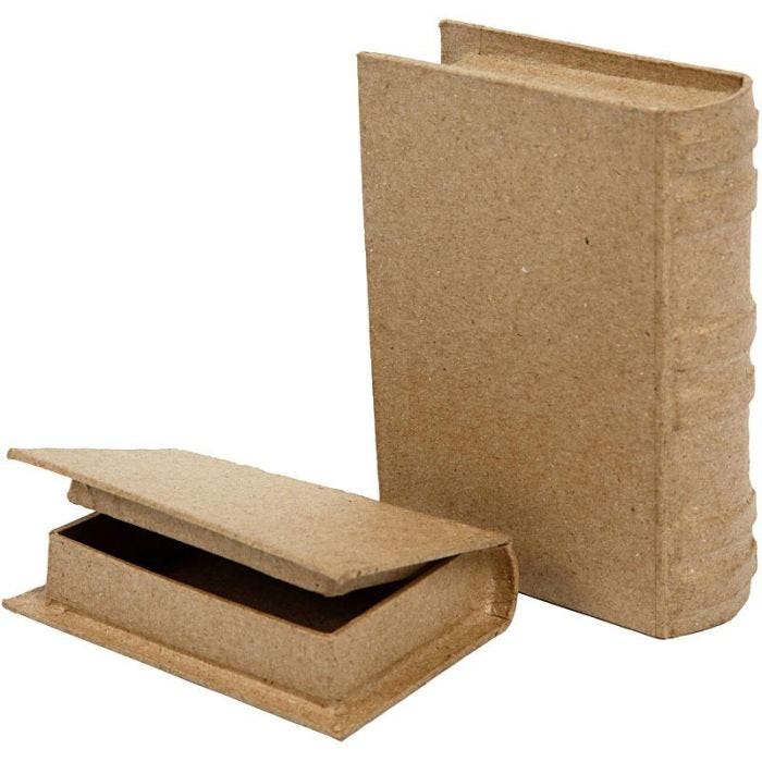 Boeken, afm 8x11,5x2,5 cm, 2stuk/ 1 set